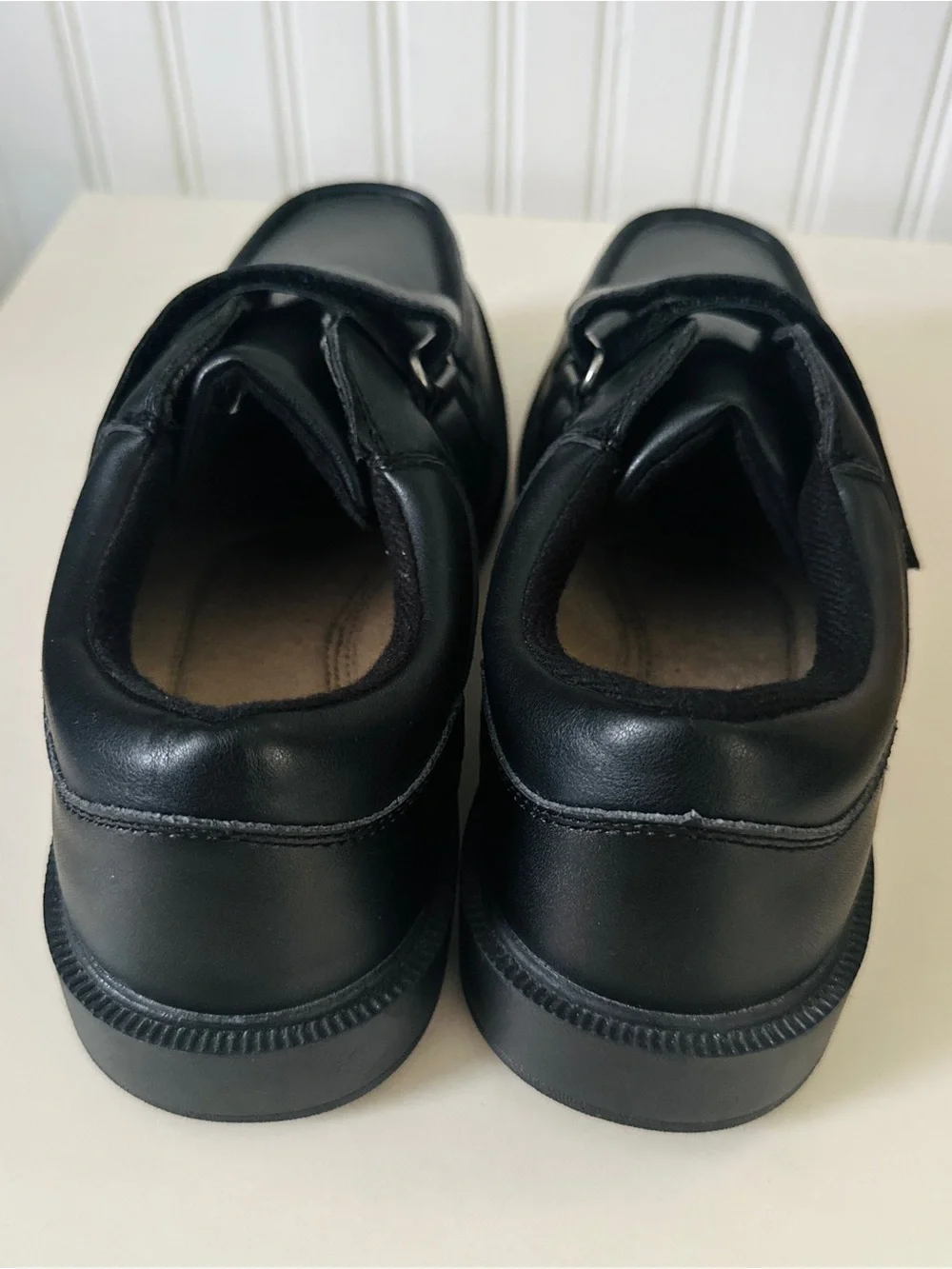 🔥Dr. Max Black Comfort Walking Shoes with Velcro Strap🖤